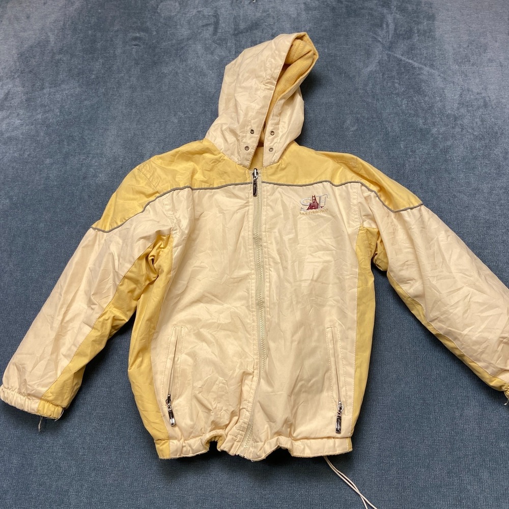Cheneral Reversible Jacket Womens XL Yellow San Francisco Golden Gate Full Zip